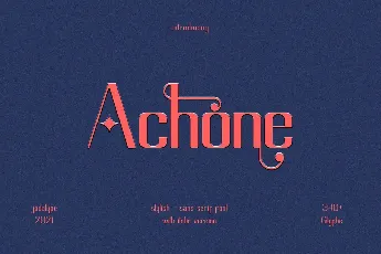 Achone font