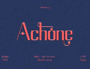 Achone font