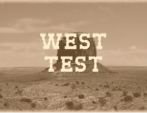 West Test font