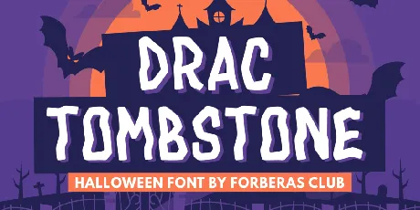 Drac Tombstone font