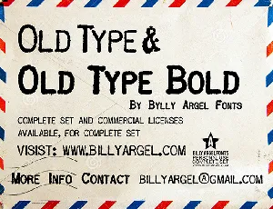 OLD TYPE PERSONAL USE font