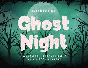 Ghost Night font