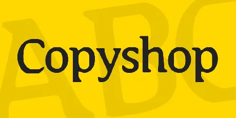 Copyshop font