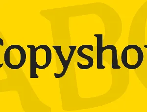 Copyshop font