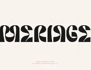 Meriage font