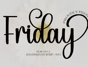 Friday font