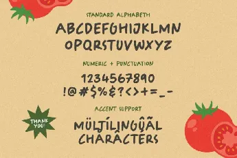 Tomatoes Cake font