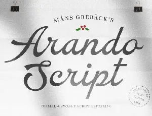 Arando Script font