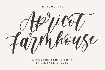 Apricot Farmhouse font