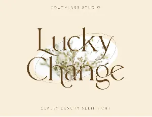 Lucky Change font