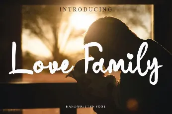 Love Family font