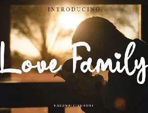 Love Family font