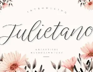 Julietano Handdraw font