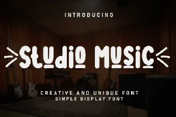 Studio Music Display font