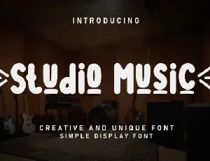 Studio Music Display font