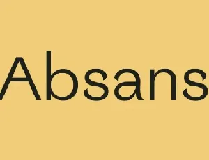 Absans font