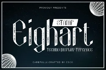 Eighart Stamp font