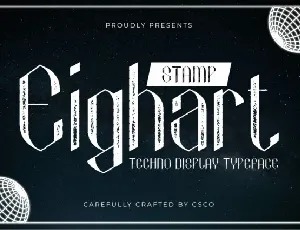 Eighart Stamp font