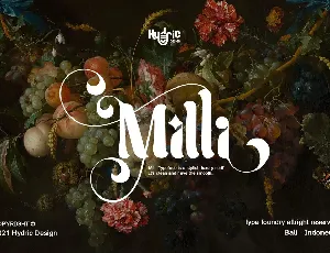 Milli Demo font