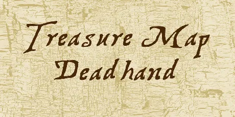 Treasure Map Deadhand font