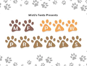 MF Paw Prints font