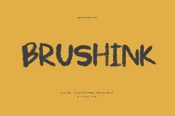 Brushink font