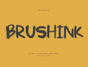 Brushink font