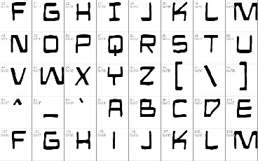 Mandroid BB font