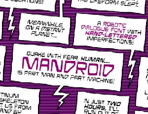 Mandroid BB font