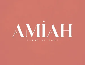 Amiah font