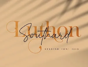 Luthon Southard font