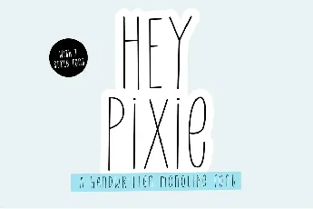 Hey Pixie font