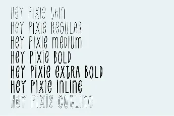 Hey Pixie font