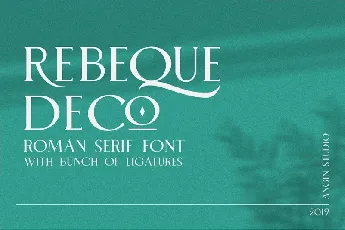 Rebeque Deco Serif font