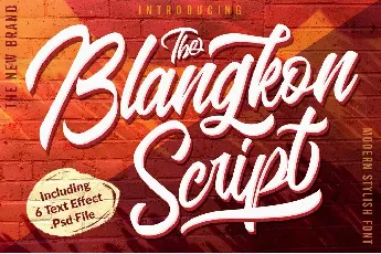 Blangkon Script font