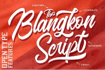 Blangkon Script font