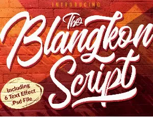 Blangkon Script font