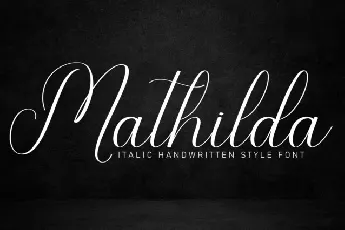 Mathilda Calligraphy Typeface font