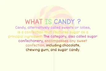 Run Candy font