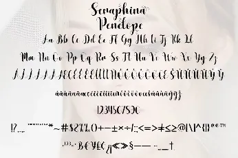 Seraphina Penelope font