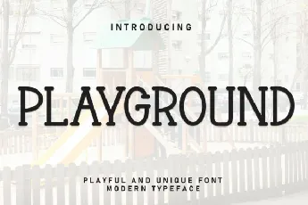 Playground Display font