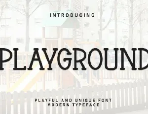 Playground Display font