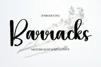 Barracks Typeface font