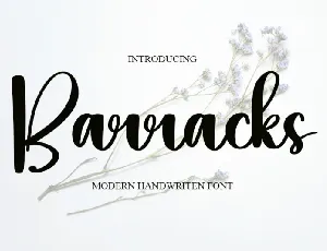 Barracks Typeface font