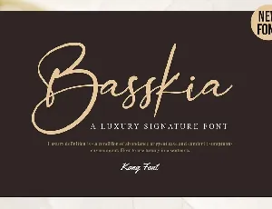 Basskia font