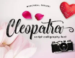 Cleopatra Script font