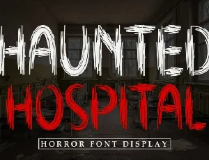 Haunted Hospital Brush font