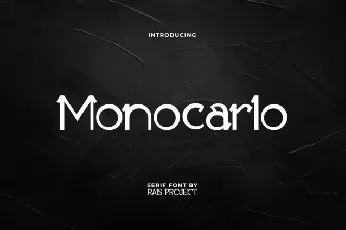 Monocarlo font