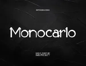 Monocarlo font