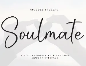 Soulmate Script font